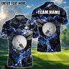 BlueJose Golf Ball Dark Material Customized Name, Team Name 3D Shirts (4 Colors)