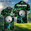 BlueJose Golf Ball Dark Material Customized Name, Team Name 3D Shirts (4 Colors)