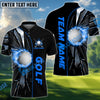 BlueJose Golf Ball Break Glass Customized Name, Team Name 3D Shirts (4 Colors)