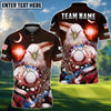 BlueJose Golf Ball Cross Eagle American Flag Customized Name, Team Name 3D Shirts (4 Colors)