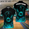 BlueJose Bowling And Pins Flaming Reaper Customized Name, Team Name 3D Shirt (4 Colors)