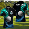 BlueJose Golf Ball Half Smoke Customized Name, Team Name 3D Shirts (4 Colors)