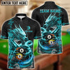 BlueJose Billiards 8 Ball 9 Ball Golden Dragon Yin And Yang Personalized Name Shirt (4 Colors)