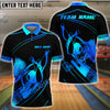 BlueJose Bowling And Pins Dynamic Throw Pose Gold Splatter Art Customized Name, Team Name 3D Shirt (4 Colors)