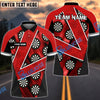 BlueJose Darts V For Victory Personalized Name, Team Name Shirt (4 Colors)