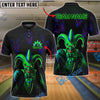 BlueJose Bowling Jester Strike Customized Name, Team Name 3D Shirt (4 Colors)