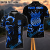 BlueJose Darts Royal King Customized Name, Team Name 3D Shirt (4 Colors)