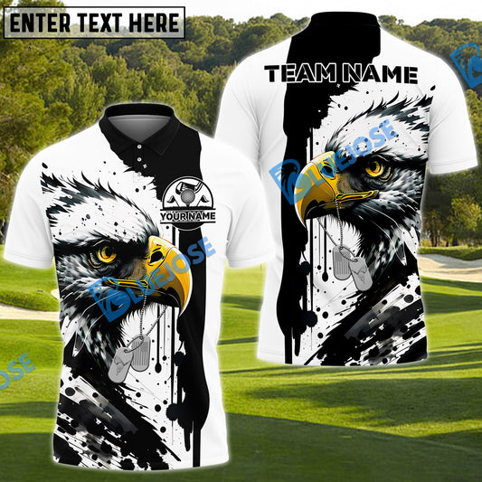 BlueJose Golf Eagle DogTag Patriot Custom Name & Team Name 3D Shirts