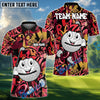 BlueJose Graffiti Street Swing Golf Shirt, Customized Name & Team Name 3D Shirts (4 Colors)