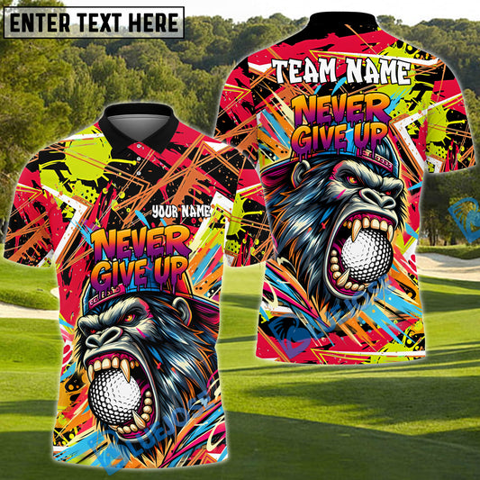 BlueJose Savage Beast Swing Golf Shirt, Customized Name & Team Name 3D Shirts (4 Colors)
