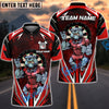 BlueJose Darts Bulldog Strength Customized Name, Team Name 3D Shirt (4 Colors)