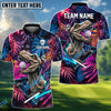 BlueJose Jurassic Swing Golf Polo Shirt, Custom Name & Team Name Golf 3D Shirts