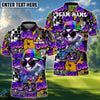 BlueJose Graffiti Swag Golf Polo Shirt, Customized Name & Team Name 3D Shirts (4 Colors)