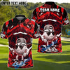 BlueJose Street Swing Golf Polo Funny Golf Polo Shirt, Customized Name & Team Name 3D Shirts (4 Colors)