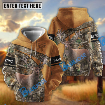 BlueJose Elk Hunting Camo Hoodie Personalized 3D Hoodie For Hunting Lover
