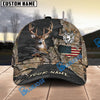 BlueJose Deer Hunting American Flag Camo Multicolor Personalized Cap (6 color)