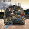 BlueJose Deer Hunting American Flag Camo Multicolor Personalized Cap (6 color)