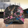 BlueJose Deer Hunting American Flag Camo Multicolor Personalized Cap (6 color)