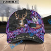 BlueJose Deer Hunting American Flag Camo Multicolor Personalized Cap (6 color)