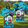 BlueJose Never Give Up Graffiti Golf Polo Shirt, Customized Name & Team Name 3D Shirts (4 Colors)