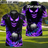 BlueJose Halloween Skull Monster Golf Polo Shirt, Customized Name & Team Name 3D Shirts (4 Colors)