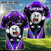 BlueJose Funny Angry Golf Ball Polo Shirt, Customized Name & Team Name 3D Shirts (4 Colors)
