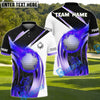 BlueJose Fire Swing Golf Polo Shirt, Customized Name & Team Name 3D Shirts (4 Colors)
