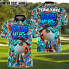 BlueJose Friday Street Swing Golf Polo Shirt, Customized Name & Team Name 3D Shirts (4 Colors)