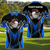 BlueJose Gunshot Swing Funny Golf Polo Shirt, Customized Name & Team Name 3D Shirts (4 Colors)