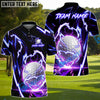 BlueJose Thunder Strike Golf Polo Shirt, Customized Name & Team Name 3D Shirts (4 Colors)