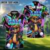 BlueJose Cool Bear Golf Polo Shirt, Customized Name & Team Name 3D Shirts (4 Colors)