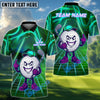 BlueJose Neon Swing Golf Polo Customized Name, Team Name 3D Shirts (4 Colors)
