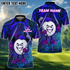 BlueJose Neon Swing Golf Polo Customized Name, Team Name 3D Shirts (4 Colors)