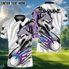 BlueJose Savage Wolf Golf Polo Customized Name, Team Name 3D Shirts (4 Colors)