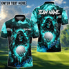 BlueJose Grim Reaper Golf Polo Customized Name, Team Name 3D Shirts (4 Colors)