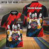 BlueJose Bowling & Pins Funny Beer Drunk Gang Customized Name, Team Name 3D Shirt (6 Colors)