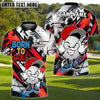 BlueJose Born To Golf ‚Äì Street Swing Golf Polo Customized Name, Team Name 3D Shirts (4 Colors)