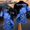BlueJose Darts God Fire Arrow Multicolor Options Personalized Name Shirt (4 Colors)