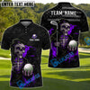BlueJose Patriot Reaper Golf Polo Shirt Customized Name, Team Name 3D Shirts (4 Colors)