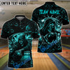 BlueJose Bowling & Pins Thunder Reaper On The Lane Customized Name, Team Name 3D Shirt (6 Colors)