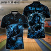 BlueJose Bowling & Pins Thunder Reaper On The Lane Customized Name, Team Name 3D Shirt (6 Colors)