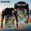 Bluejose Crappie Fishing Fire Touch Custom Name & Team Name 3D Shirts