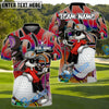 BlueJose Street Swing Rabbit Golf Polo Personalized Name, Team Name 3D Shirt (4 Colors)