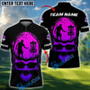 BlueJose Skull Forest Disc Golf Polo Personalized Name, Team Name 3D Shirt (4 Colors)