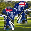 BlueJose Ultimate Flag Disc Golf Polo Personalized Name, Team Name 3D Shirt (4 Colors)