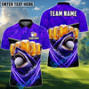 BlueJose Shark & Beer Golf Polo Personalized Name, Team Name 3D Shirt (4 Colors)