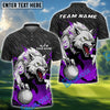 BlueJose Golf Fierce Wolf Design Personalized Name, Team Name 3D Shirt (4 Colors)