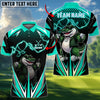 BlueJose Golf Crocodile Lightning Personalized Name, Team Name 3D Shirt (4 Colors)