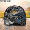 BlueJose Fishing Torn Metal Mesh Personalized Name Classic 3D Cap (13 Breeds)