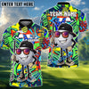 BlueJose Golf Beer Crown Pool Tee Funny Bar Personalized Name, Team Name 3D Shirt (6 Colors)